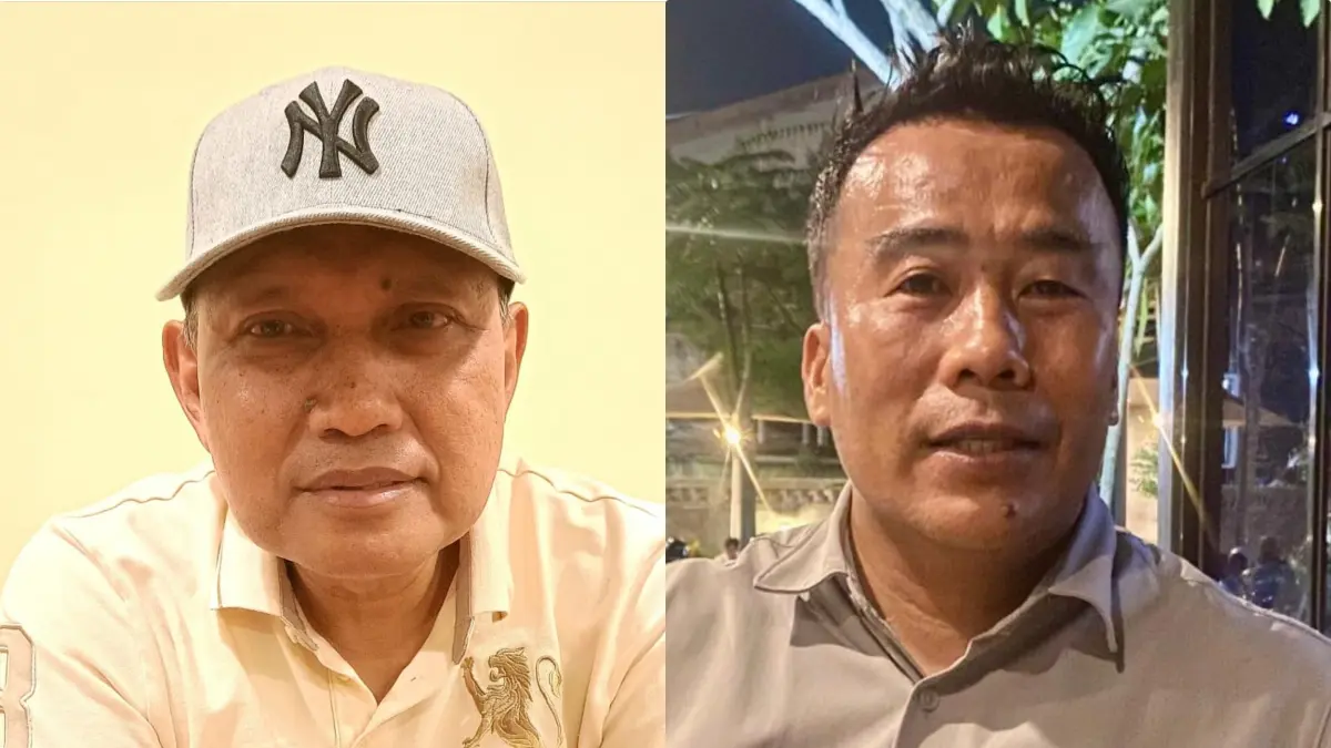 PEGIAT OLAHRAGA: HMNS Kasdiono (kiri) dan Iskandar.