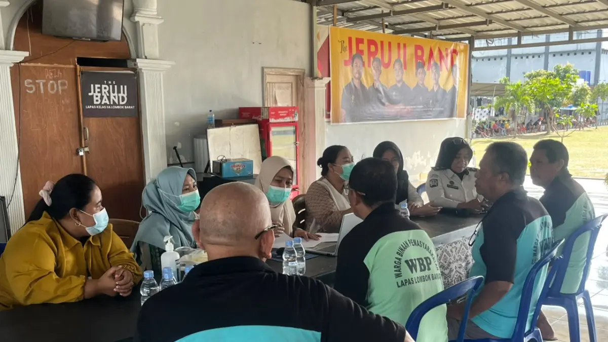 Pelaksanaan CKG di Lapas Kuripan pada 30 Juli 2026.