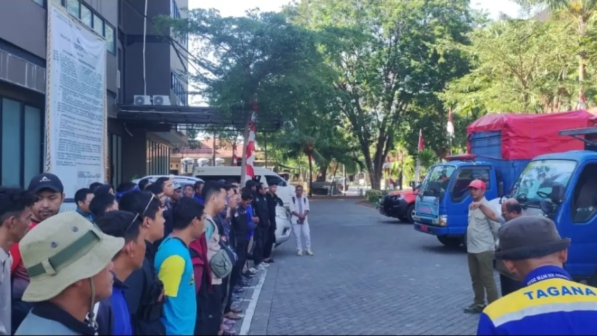 Pelepasan Tenaga Kesehatan (Nakes) Kota Mataram bersamaan dengan nakes Pemprov NTB, beberapa hari lalu. 