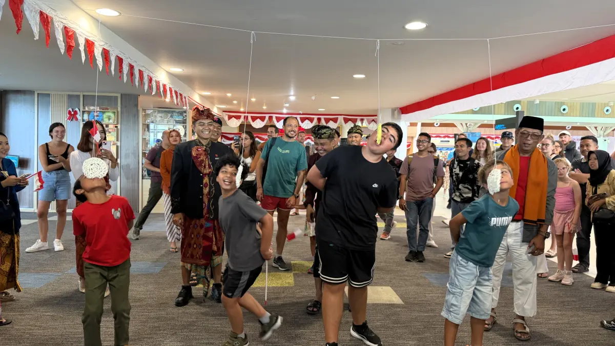 Semarak perayaan HUT ke-81 Kemerdekaan Republik Indonesia di BIZAM Lombok, Senin (17/8). 