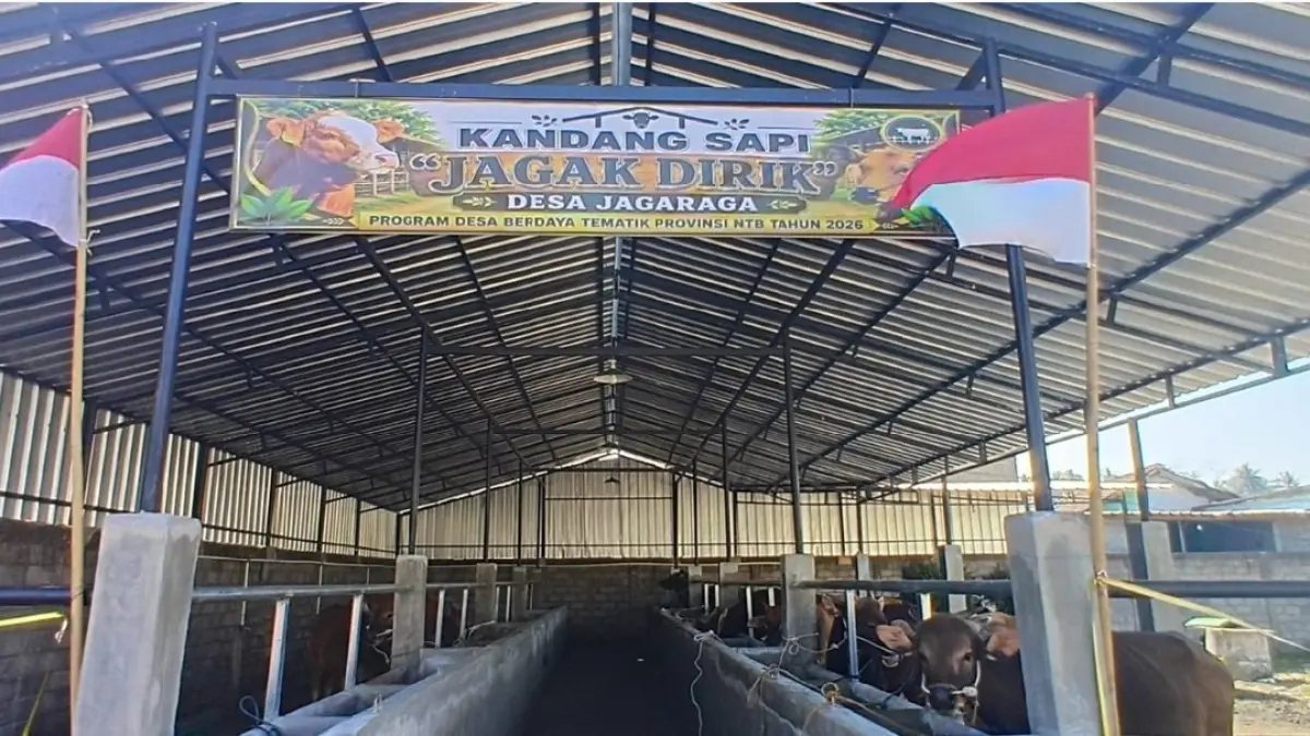 TERNAK TEMATIK: Inilah kandang dalam mendukung pengembangan program Desa Berdaya di Desa Jagaraga. (NURUL/LOMBOK POST)