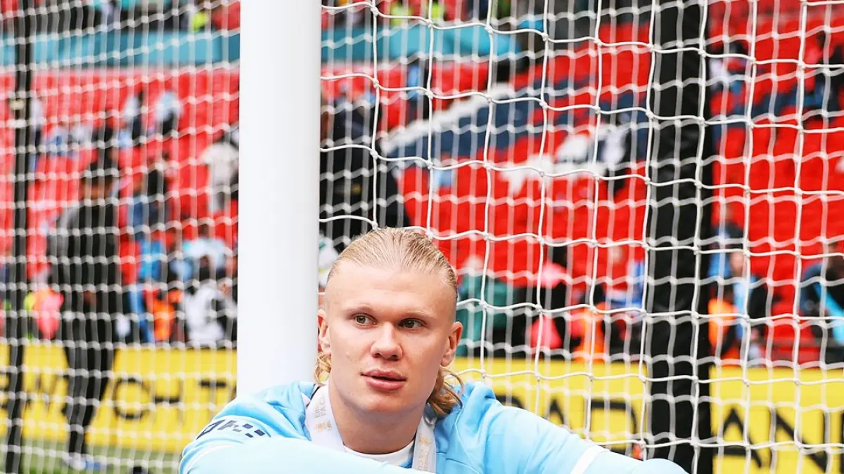 Erling Haaland miliki rekor unik di laga final bersama Man City. 11 partai puncak dijalani tanpa mencetak satu gol pun!