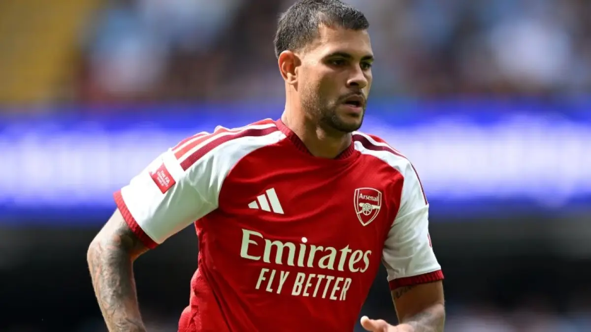 Pemain anyar Arsenal Bruno Guimaraes belum dipastikan tampil di laga perdana Liga Inggris. (ARSENAL.COM)