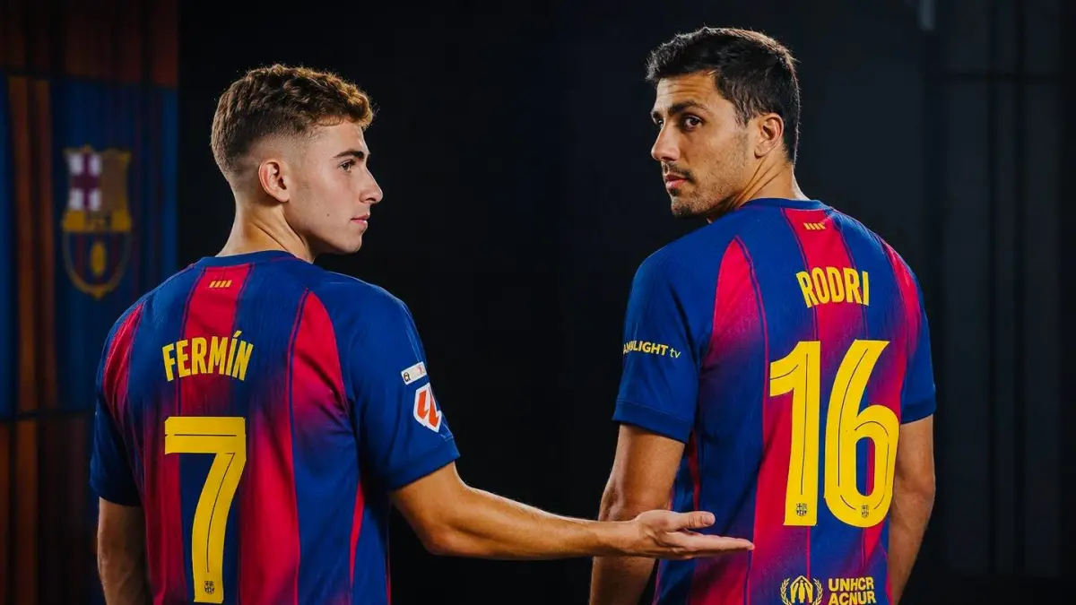 Rodri pilih nomor 16 di Barcelona usai nego dengan Fermin Lopez. Fermin mengalah dan berganti ke nomor 7 di skuad Blaugrana.