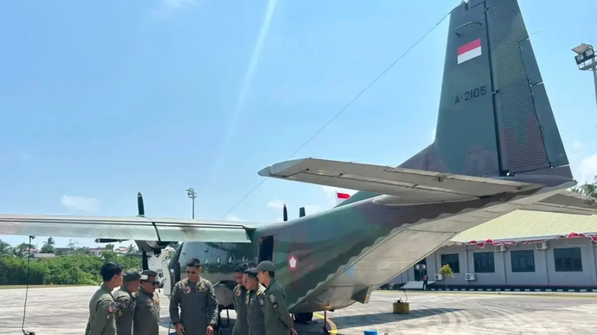 TNI AU mengerahkan 3 pesawat dari Malang untuk membantu penanganan karhutla di Kalimantan. (TNIAU)

