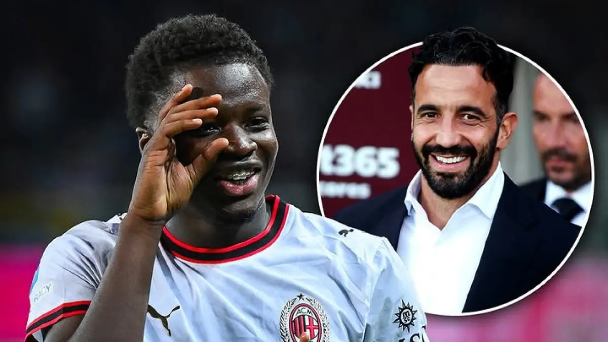 MASA DEPAN: Pemain muda AC Milan Alphadjo Cisse yang menjalani debut di bawah asuhan Ruben Amorim. (Istimewa) 