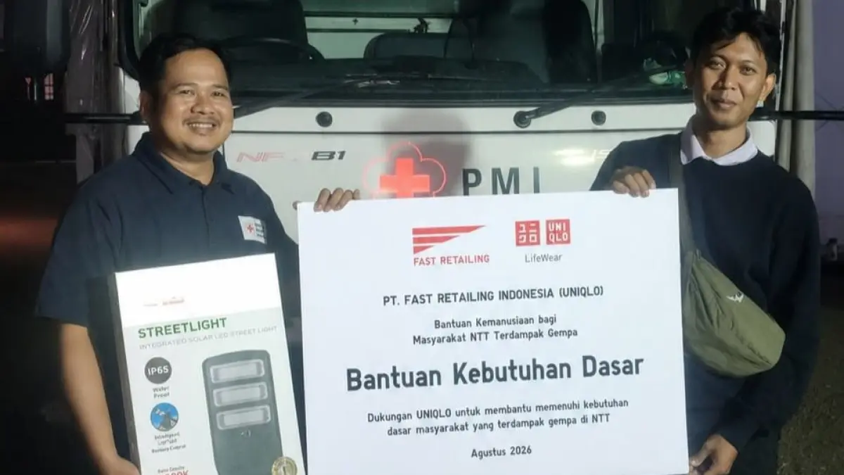 Bantuan untuk Flores dan Sade tersebut menjadi bagian dari komitmen UNIQLO melalui filosofi “THE POWER OF CLOTHING”. (ist)