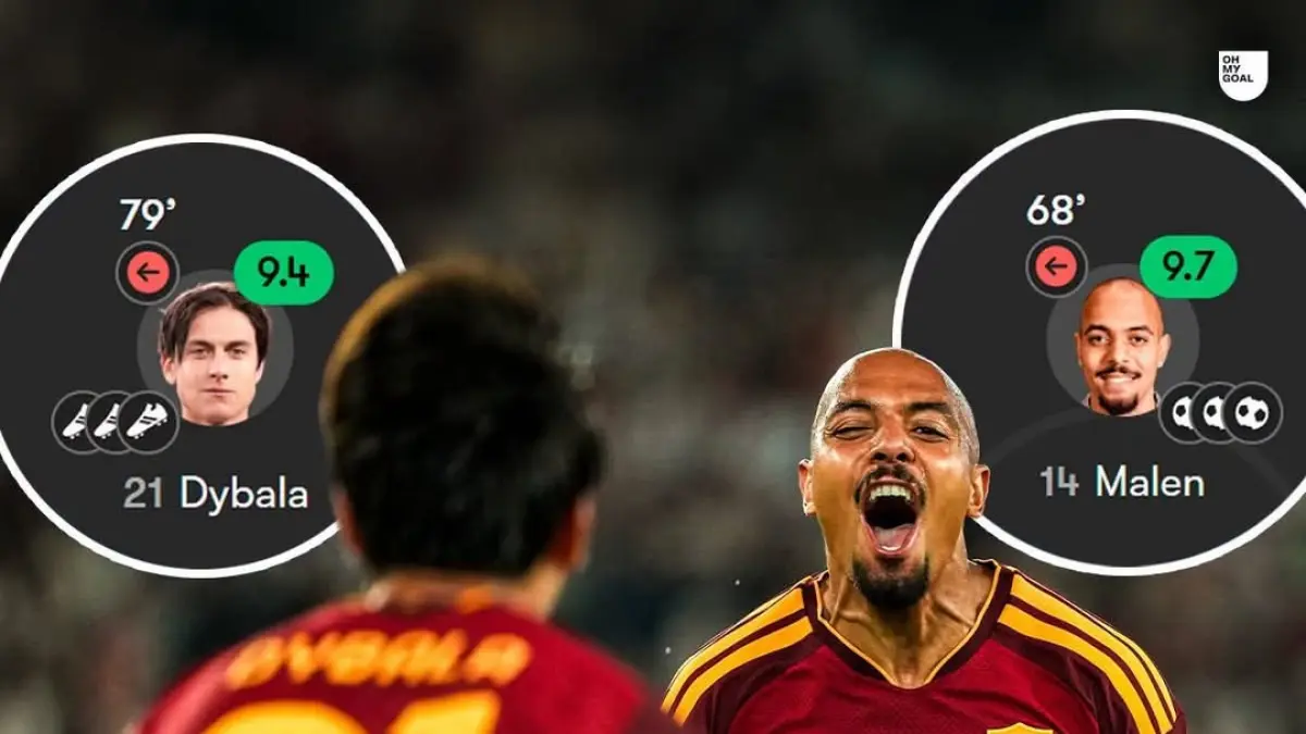 Duet Paulo Dybala dan Donyell Malen bawa AS Roma bantai Fiorentina. David de Gea tak berdaya meski catat 4 saves berharga