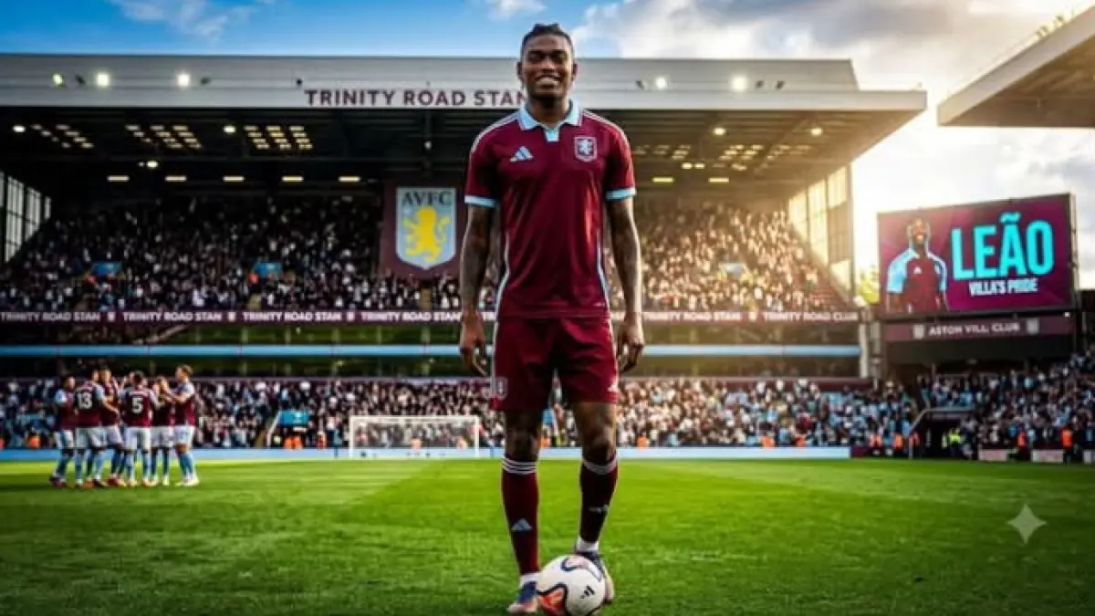 DRAMA BERLANJUT: Saga Rafael Leao belum usai, Aston Villa lakukan segala cara untuk yakinkan AC Milan dan sang pemain. (Istimewa) 