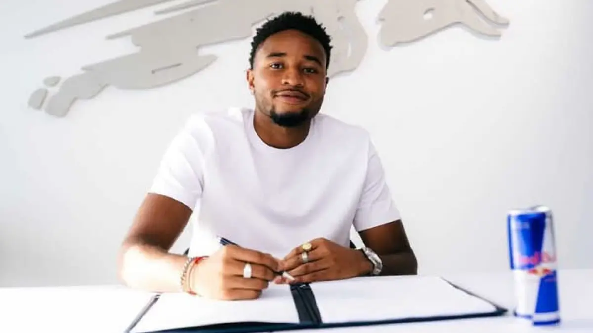 TINGGALKAN AC MILAN: Christopher Nkunku, striker baru RB Leipzig. (Istimewa) 