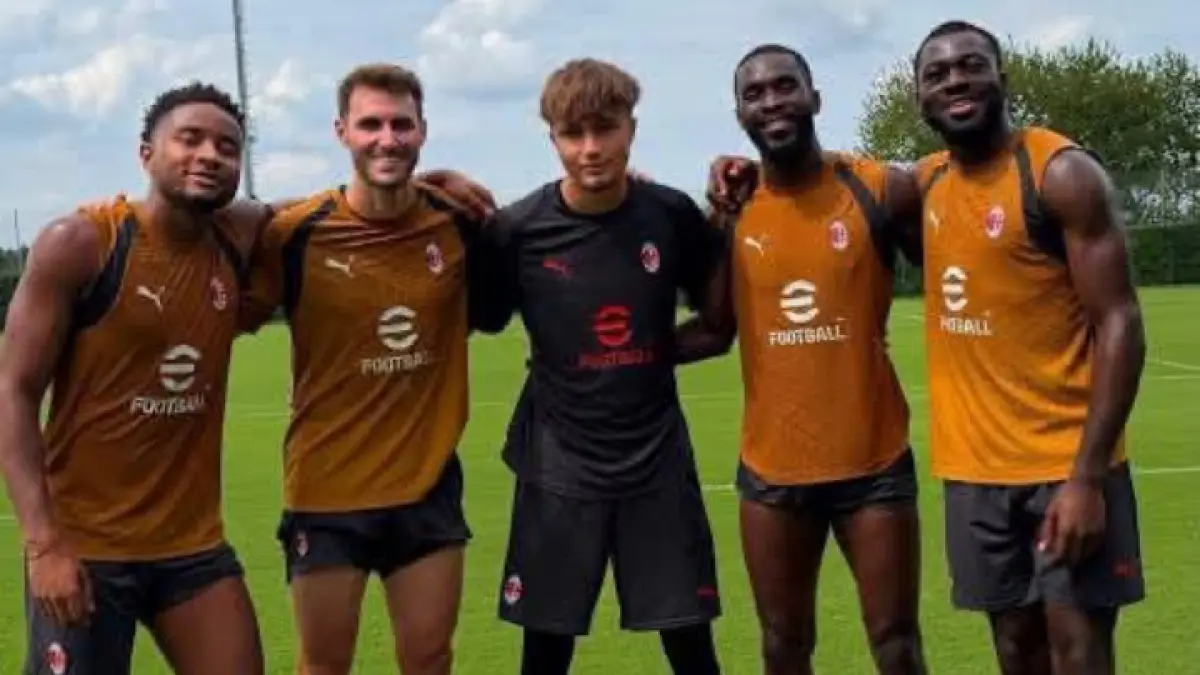 KWARTET: Empat pemain yang sangat ingin dibuang AC Milan, Christopher Nkunku sudah Out, tersisa Santiago Gimenez, Fikayo Tomori, dan Youssouf Fofana. (Istimewa) 