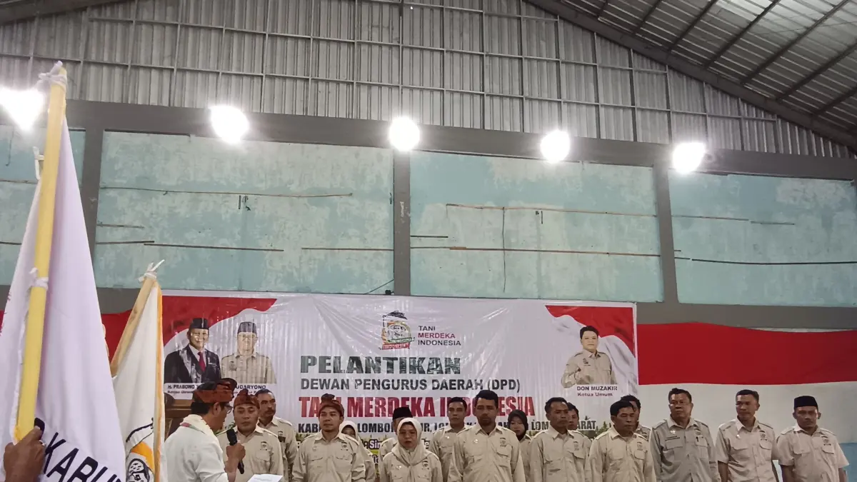PENGURUS TMI: Ketua DPD Tani Merdeka Indonesia melantik pengurus DPD Lombok Timur, Lombok Tengah dan Lombok Barat periode 2026-20231.
