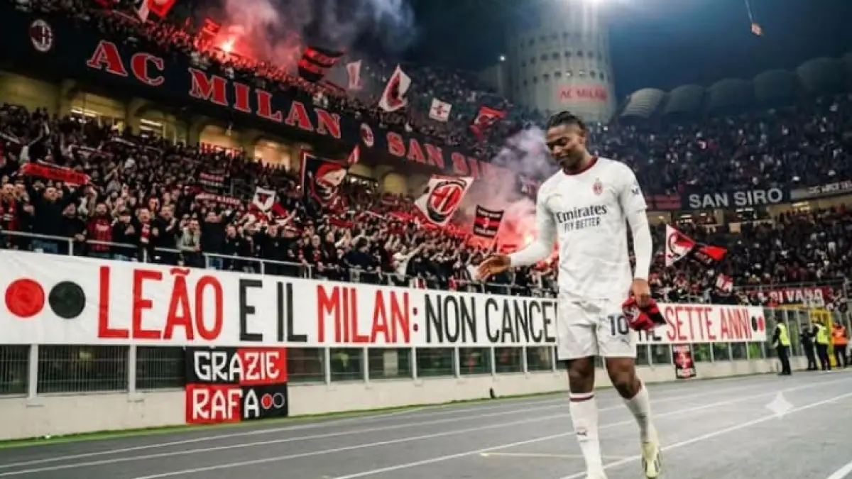 ILUSTRASI: Rafael Leao akhirnya sepakat memilih Galatasaray dan meninggalkan AC Milan. (Istimewa) 