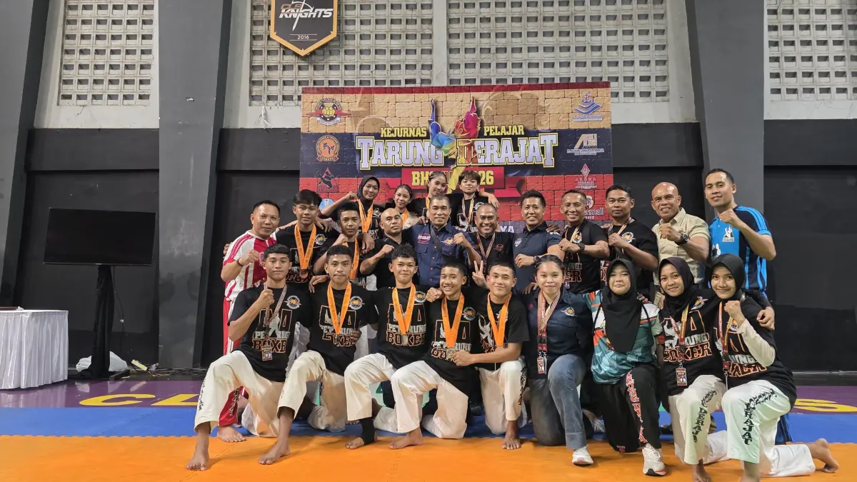 Kontingen tarung derajat NTB berhasil menjadi juara umum dua dalam event BHS Cup III.