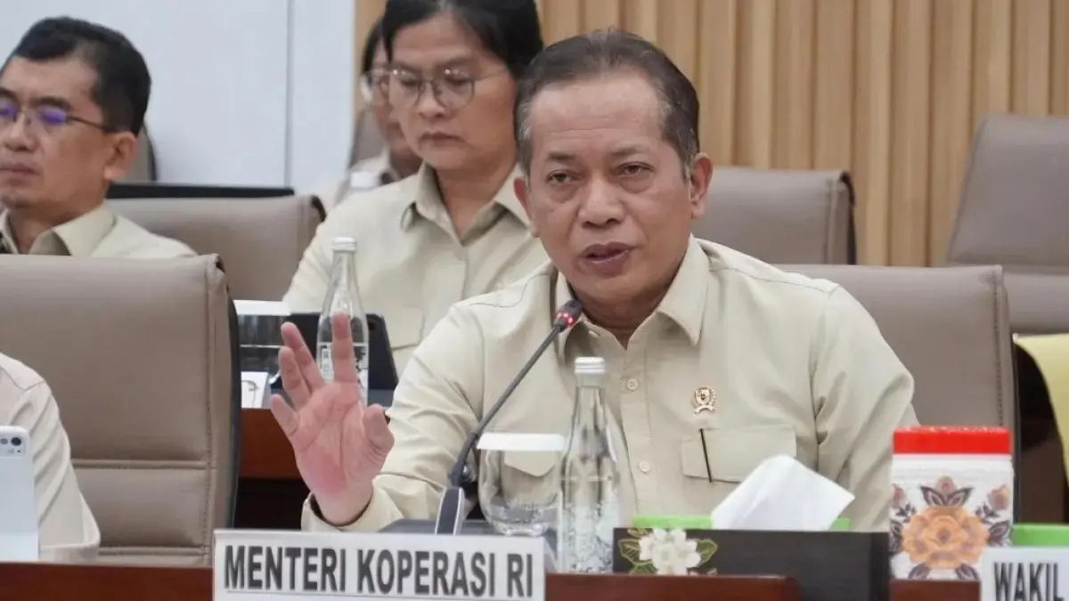 Menteri Koperasi Ferry Juliantono dalam Rapat Kerja bersama Komisi VI DPR, dengan pembahasan Rencana Kerja dan Anggaran Kemenkop tahun 2027, di Jakarta, Selasa (1/9)/(Istimewa)
