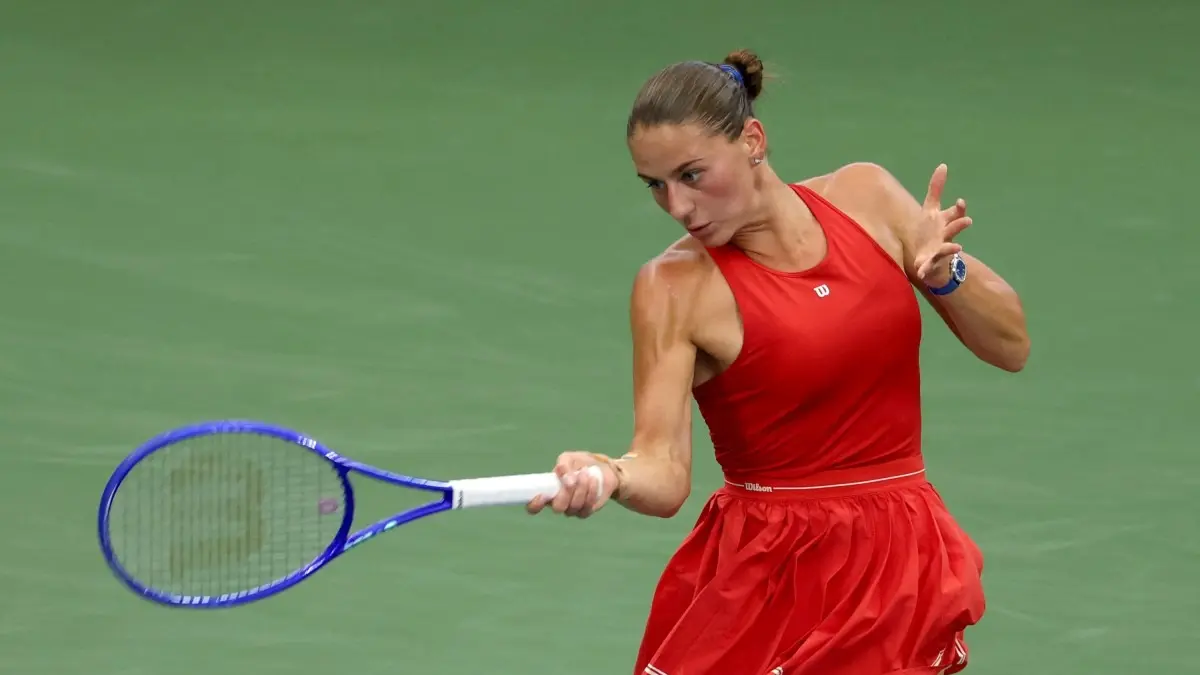 Marta Kostyuk kembali mengalahkan Sloane Stephens di US Open 2026. Dua pekan, dua kemenangan, Kostyuk membidik babak 16 besar. (AFP Photo)