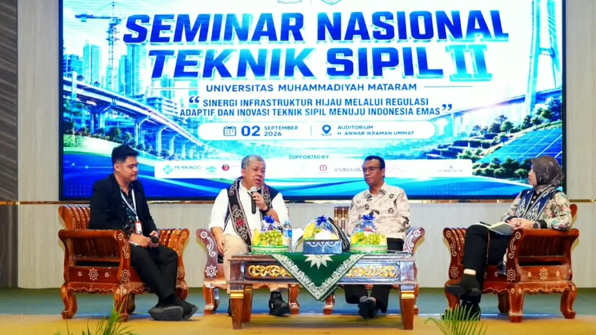 Wamen PKP Fahri Hamzah hadiri seminar nasional Teknik Sipil UMMAT.
