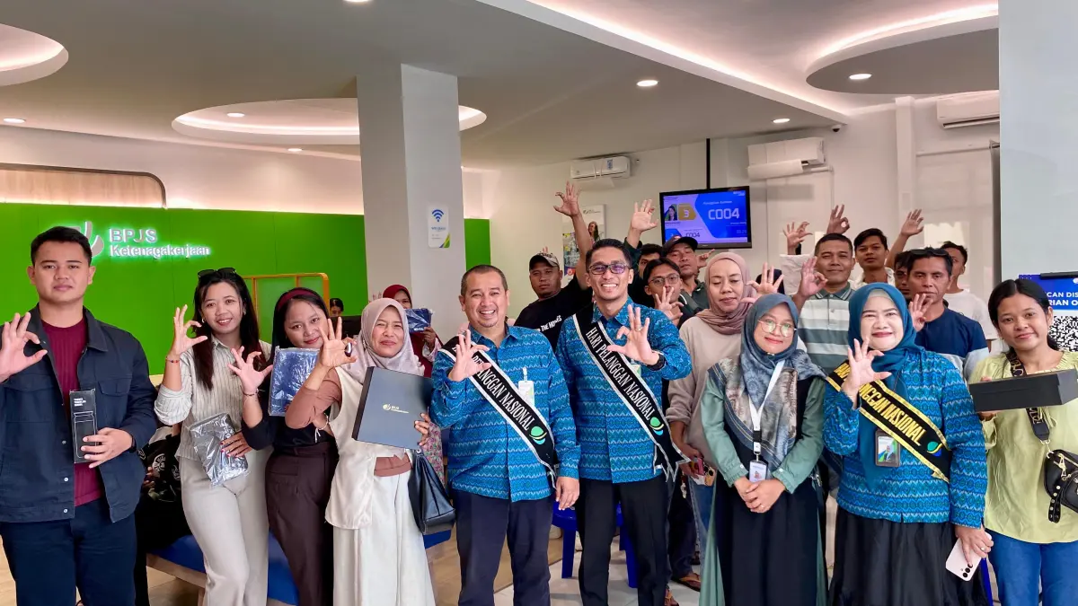 Harpelnas 2026, BPJS Ketenagakerjaan NTB Hadir Lebih Dekat untuk Melayani, Melindungi dan Memberdayakan Pekerja.