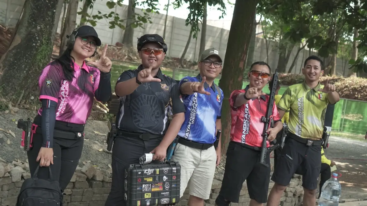 Petembak NTB usai tampil di IPSC LV III Kapolri Cup 2026. (PERBAKIN NTB)