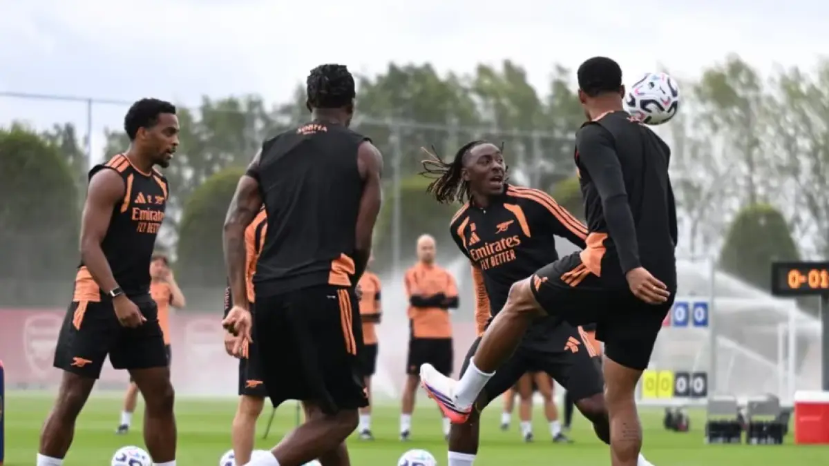 Pemain Arsenal siap jelang laga kontra Chelsea di Liga Inggris. (ARSENAL.COM)