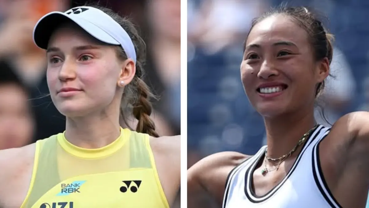 Elena Rybakina menghadapi Zheng Qinwen di perempat final US Open 2026. Kemenangan akan membawa Rybakina merebut ranking satu dunia. (Instagram Elena Rybakina dan Zheng Qinwen)