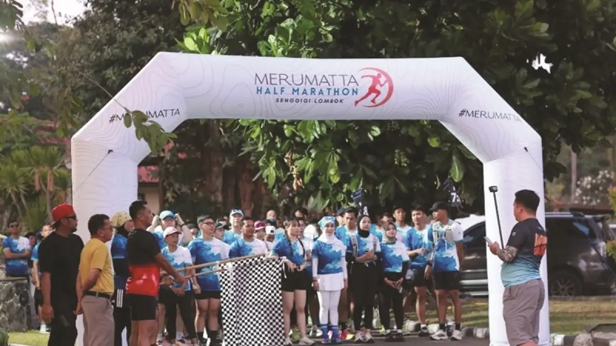 Sambut Merumatta Half Marathon 2026 pada 17-18 Oktober 2026, Sebanyak 150 Pelari Semarakkan Fun Run 7K di Senggigi. (IST/LOMBOK POST)
