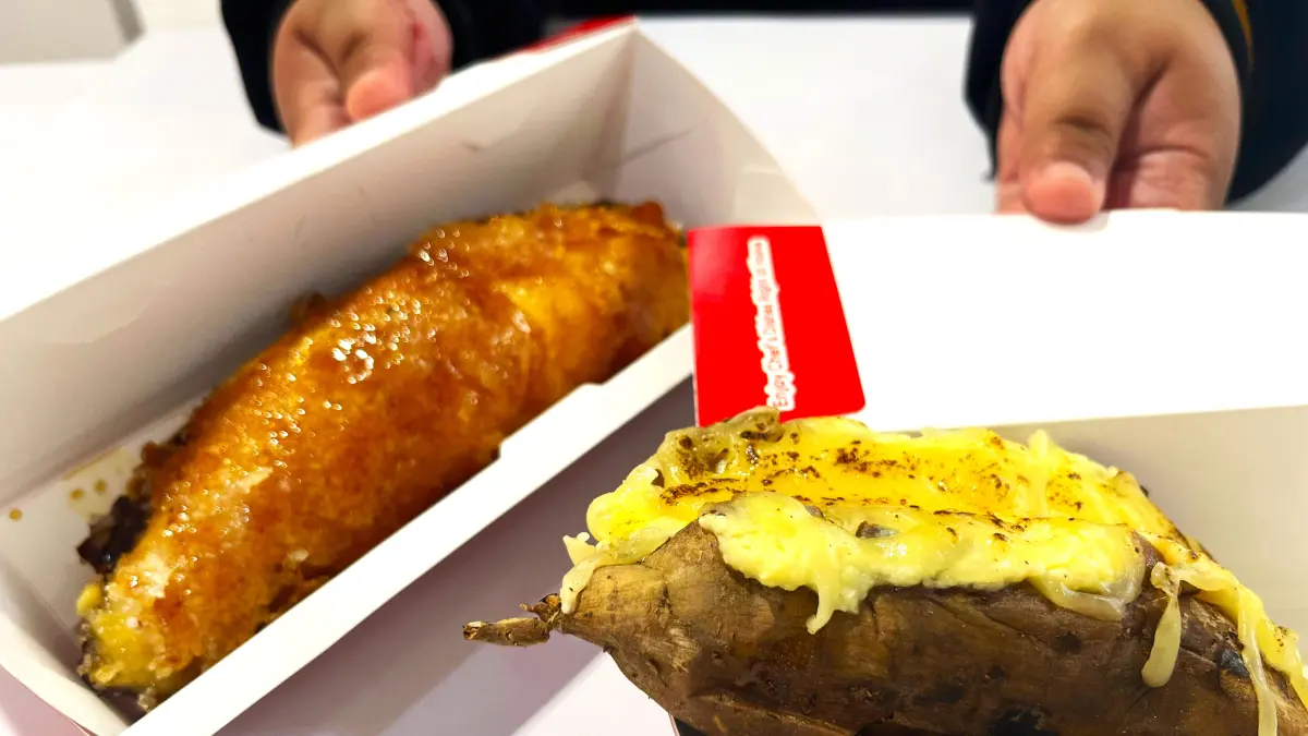 DESSERT UNIK: Penampakan dessert unik Goguma Brulee dan Goguma Cheese Melted. (FERIAL/LOMBOK POST)