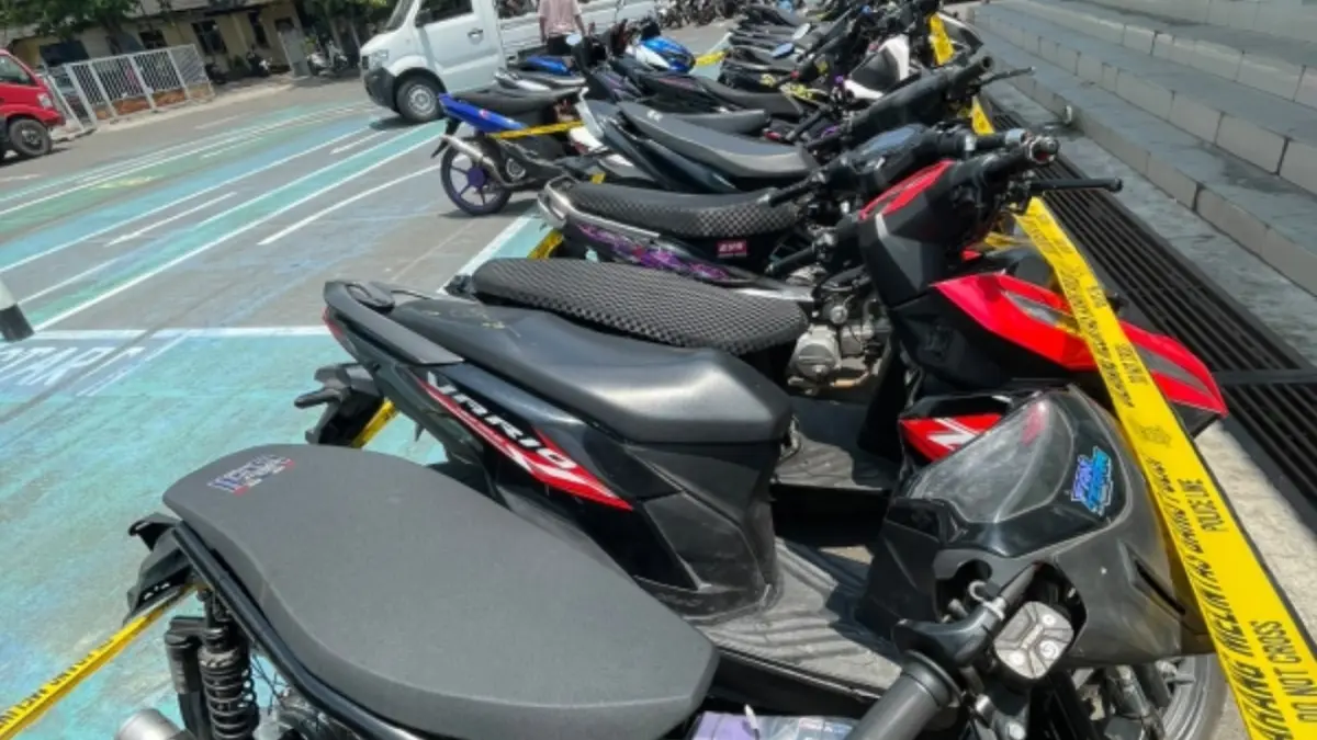 Sebanyak 29 unit sepeda motor diproses lebih lanjut oleh jajaran Satlantas Polres Lombok Barat. (IST)
