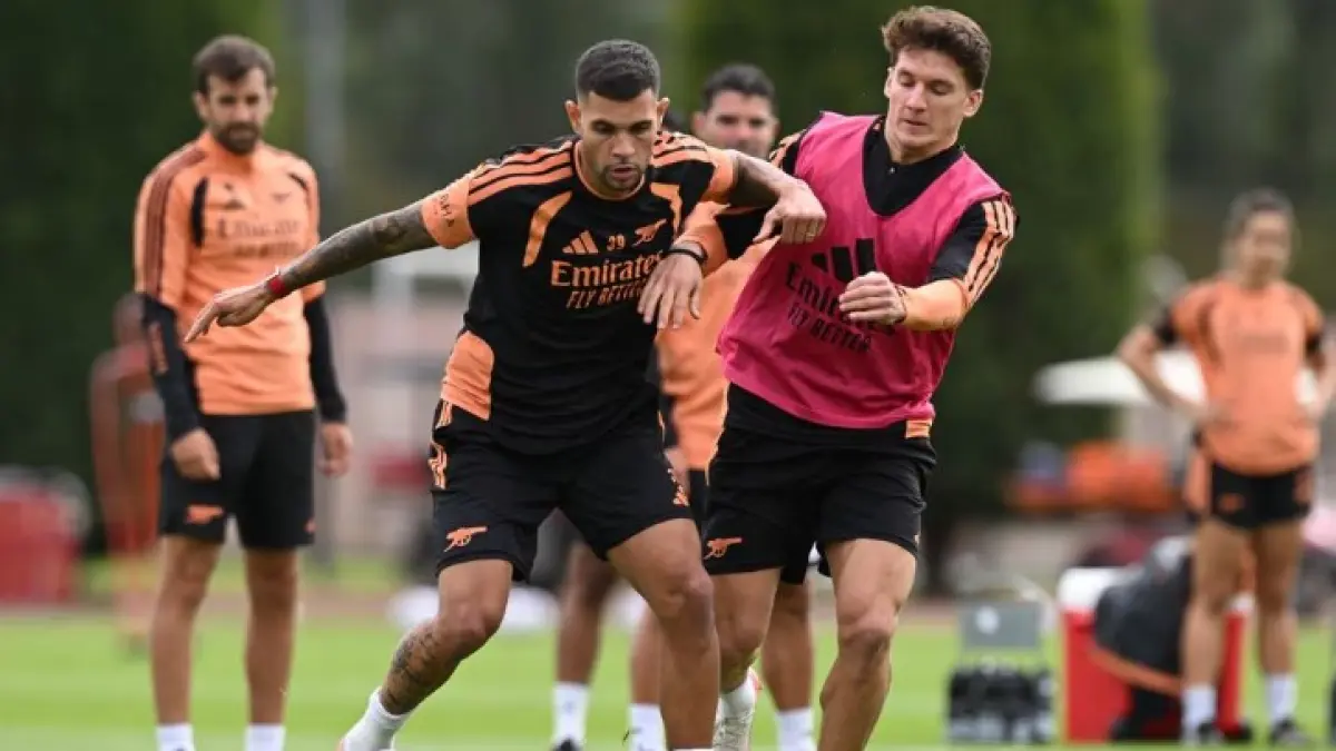 Skuad Arsenal menjalani latihan jelang laga kontra Sunderland. (ARSENAL.COM)