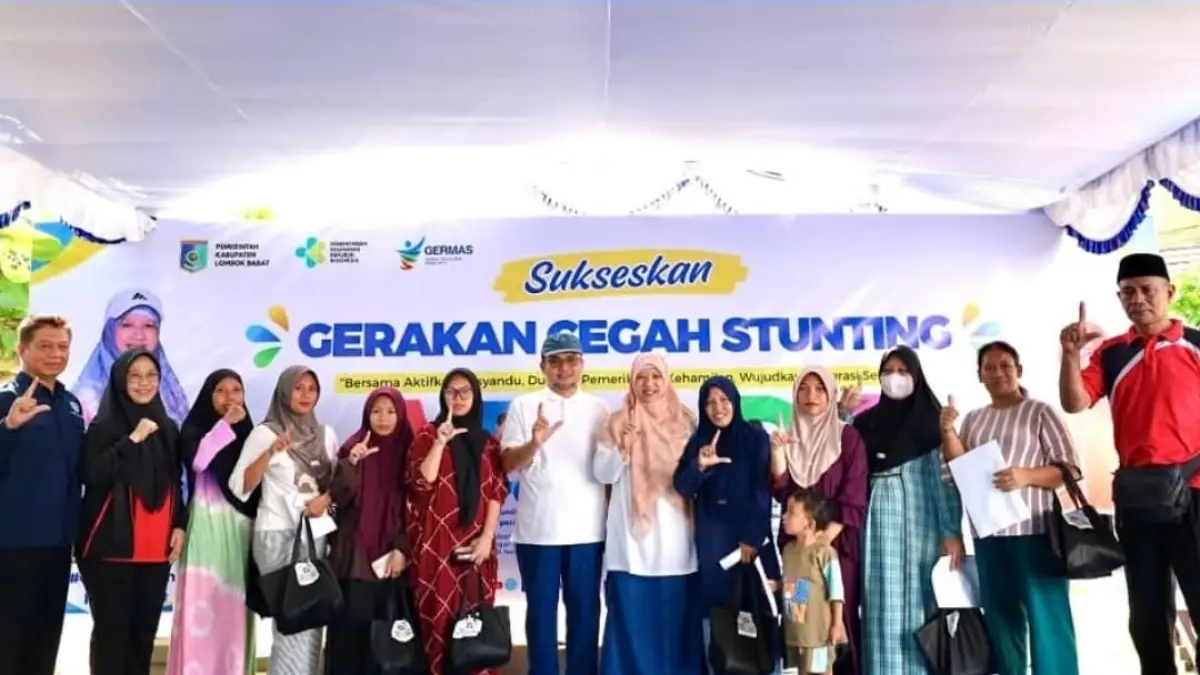TANGANI STUNTING: Pemkab Lobar dorong penanganan masalah stunting berawal dari rumah. (PROKOPIM FOR LOMBOK POST)