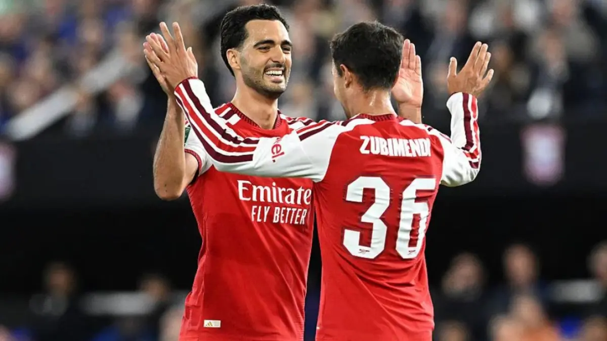 Mikel Merino menunjukkan permainan yang semakin matang bersama Arsenal. (ARSENAL.COM)