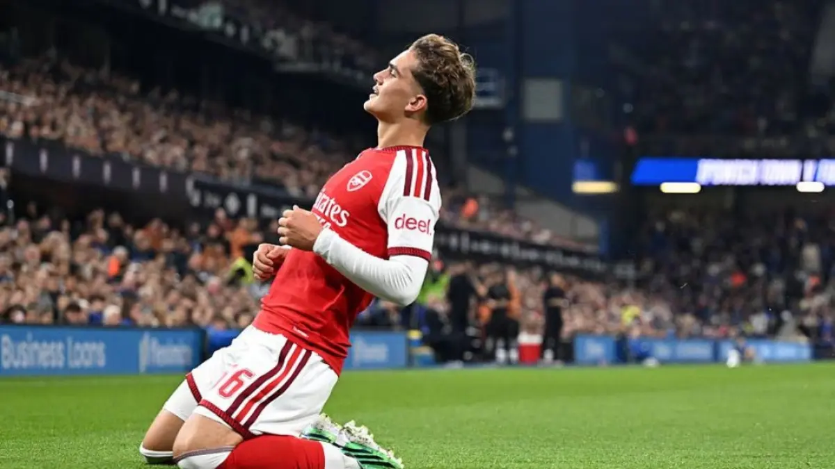 Pemain muda Arsenal Max Dowman tampil menggila saat menghadapi Ipswich Town di Carabao Cup. (ARSENAL.COM)