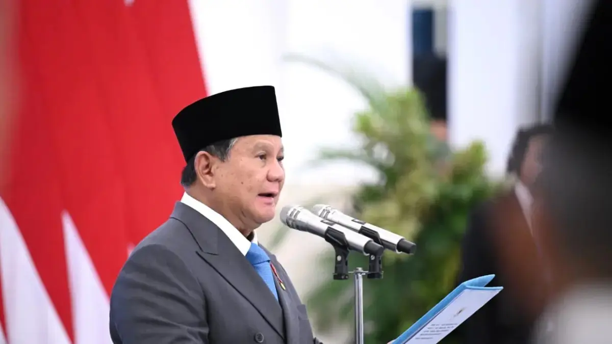 Presiden Prabowo Subianto. (BPMI Setpres)