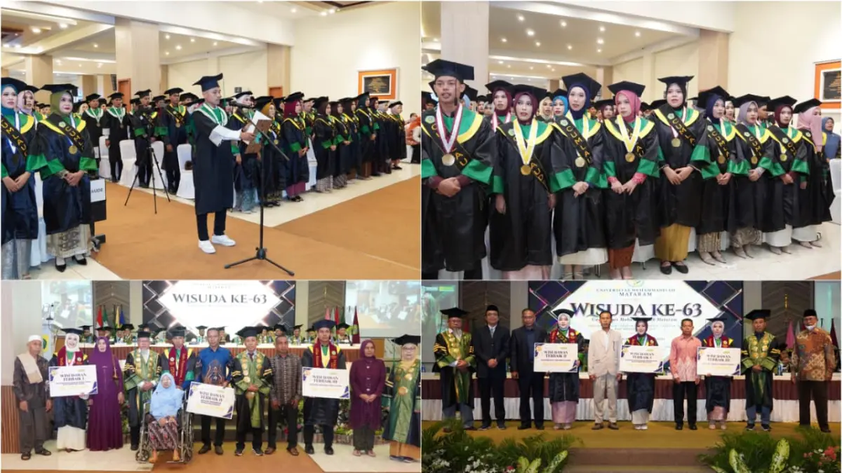 Foto-foto Wisuda ke-63 UMMAT di hari pertama dan kedua. (UMMAT FOR LOMBOK POST)