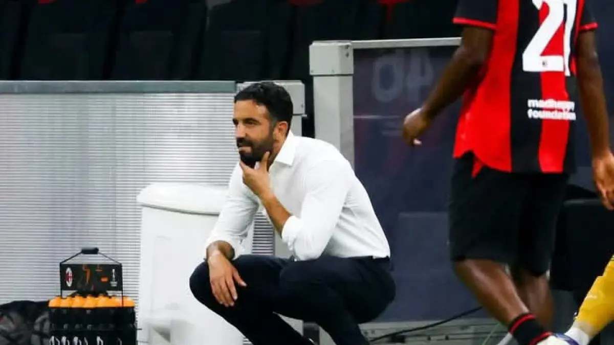 AWASI LAGA: Pelatih AC Milan Ruben Amorim. (Istimewa)