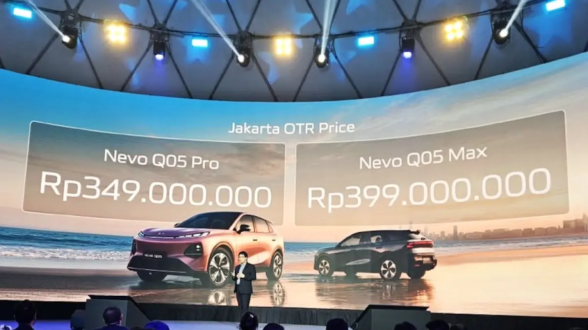 Harga resmi terbaru Changan Nevo Q05 di Indonesia. (IST/LOMBOK POST)