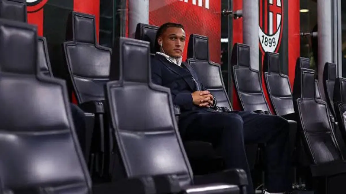 GACOR: Diego Moreira yang memulai laga AC Milan vs Lecce dari bangku cadangan, tapi langsung memberi dampak dengan 1 gol saat dimainkan. (Istimewa)
