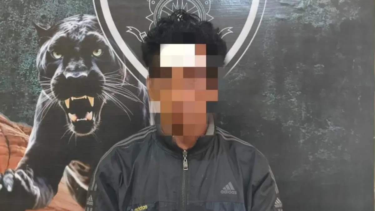 Tersangka pencurian berinisial S alias Gapok diamankan ke Mapolsek Selaparang, Minggu (20/9).&nbsp;(Istimewa/Lombok Post)