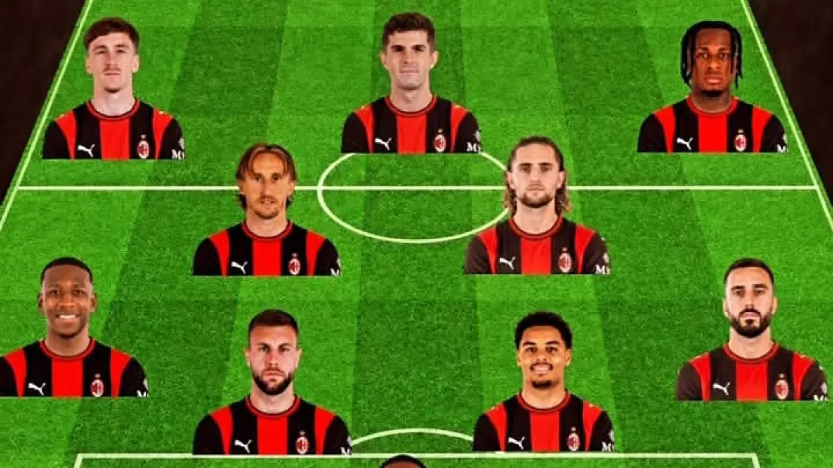 VARIASI: Formasi tak biasa AC Milan yang luput dari perhatian saat membantai Lecce 3-0. (Istimewa)