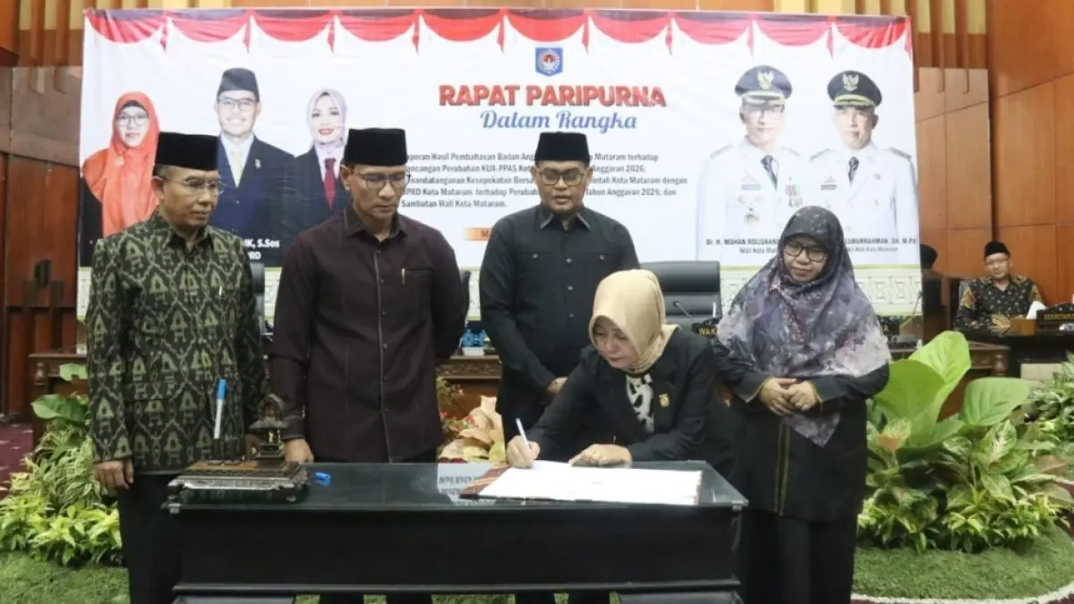 DPRD Kota Mataram dan Pemkot Mataram sepakati perubahan KUA PPAS tahun Anggaran 2026.