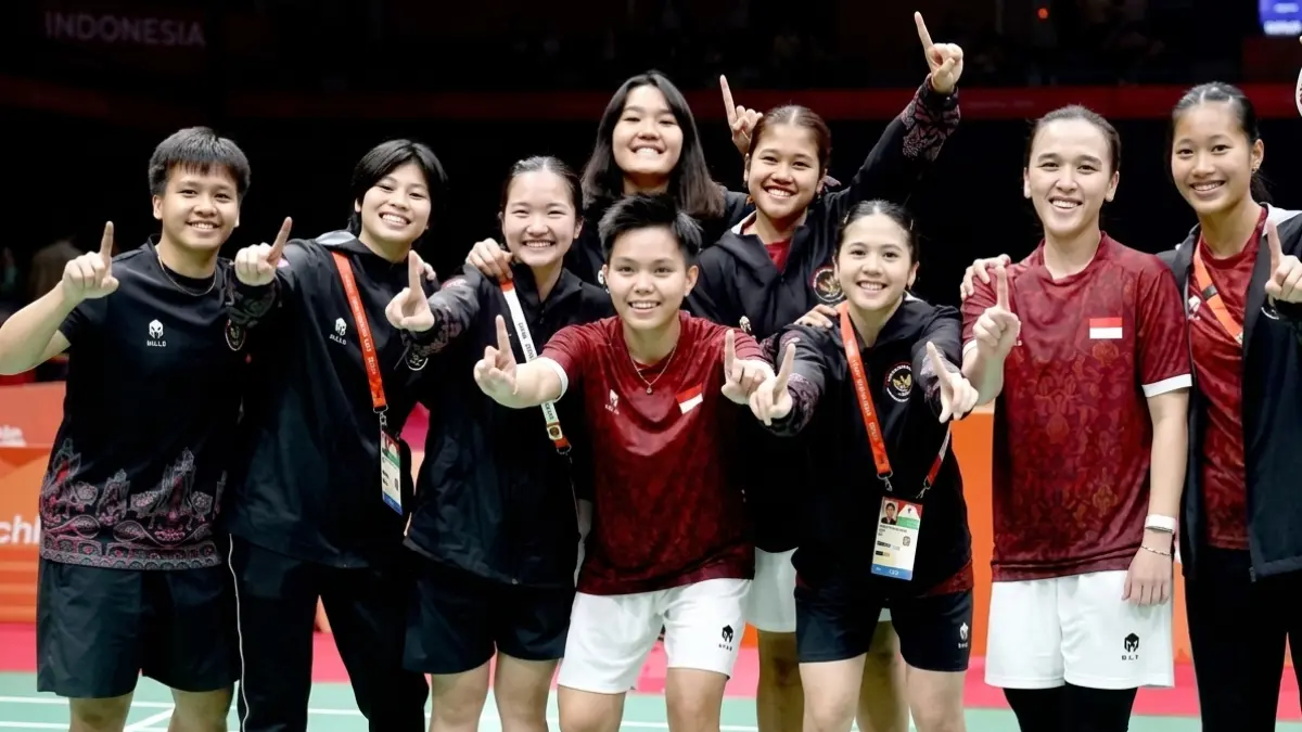 Tim putri bulutangkis Indonesia berhasil meraih medali perunggu di Asian Games 2026. (DOK PBSI)