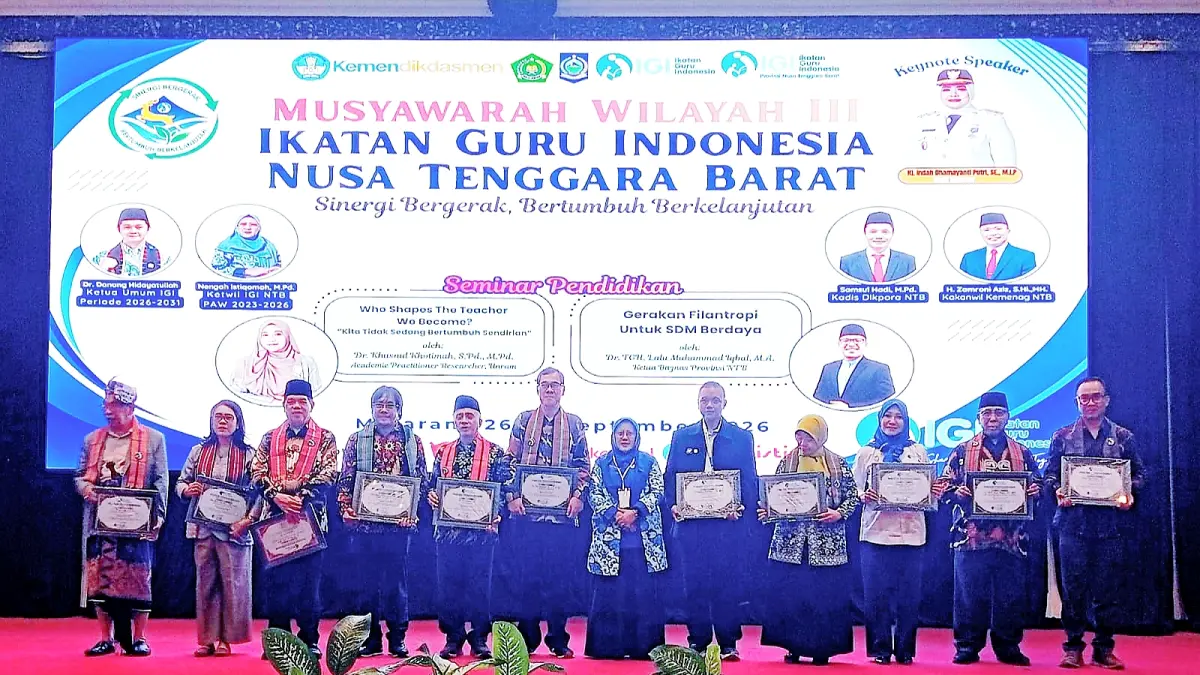 IGI Provinsi NTB mengelar Muswil ke III di Hotel Grand Madani, Mataram, pada Sabtu–Minggu (26–27 September 2026).