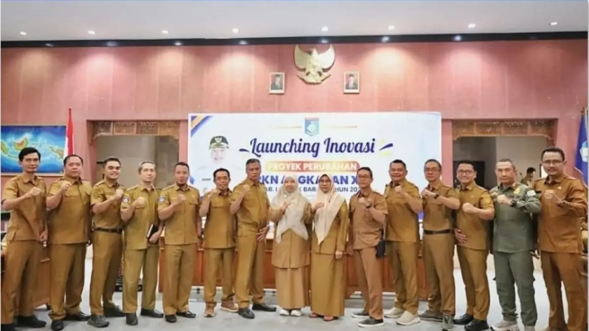 INOVASI: Pemkab Lobar meluncurkan 14 inovasi baru sekaligus rakor di Kantor Bupati Lobar. (IST/LOMBOK POST)