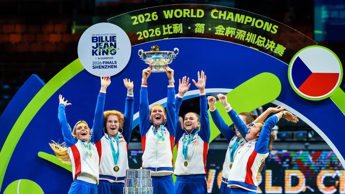 Ceko juara Billie Jean King Cup 2026 setelah mengalahkan Ukraina 2-0. Muchova dan Noskova membawa gelar ke-12 bagi Ceko. (Photo AFP)