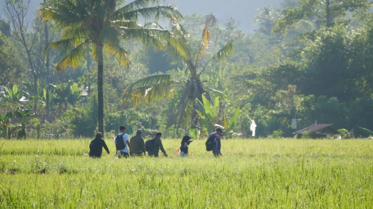 Inilah salah satu jogging track yang disiapkan Pemda KSB untuk pariwisata kerakyatan Brang Ene, Senin (28/9).