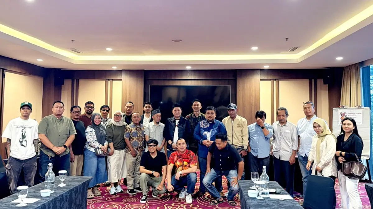 SIAP AKSI: Sejumlah mitra SPPG mengikuti konsolidasi persiapan aksi nasional yang direncanakan digelar di depan Gedung DPR RI, Jakarta, 1 Oktober 2026.