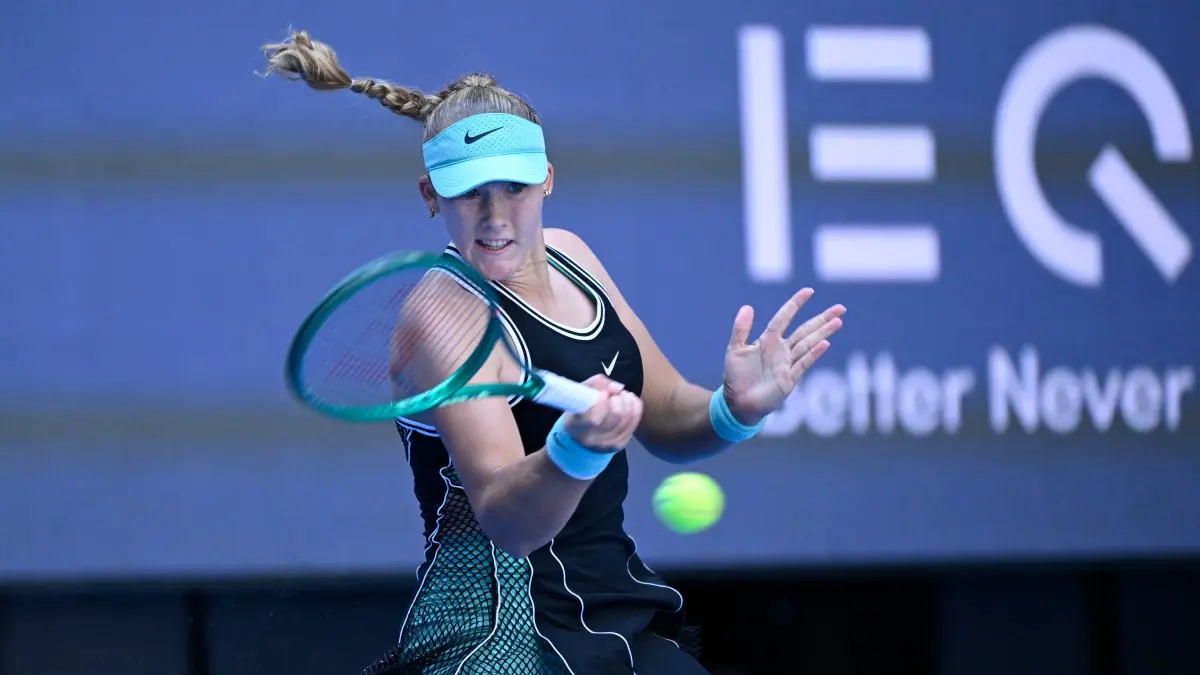 Mirra Andreeva dan Linda Noskova lolos ke babak ketiga China Open 2026. Keduanya berpeluang bertemu di perempat final Beijing.  (Photo AFP)