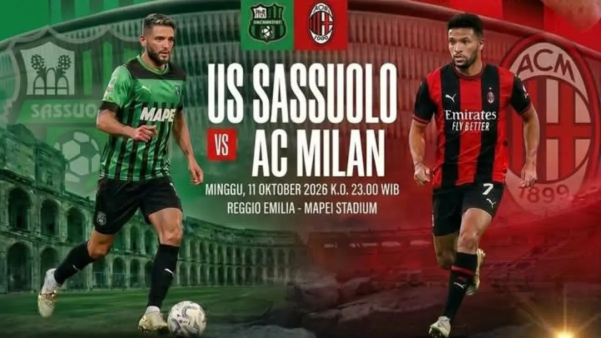 MAIN LAGI: Laga Sassuolo vs AC Milan digelar Minggu malam. (Ist/LombokPost)