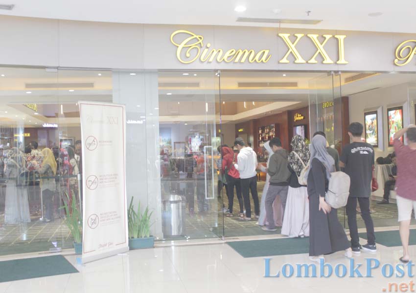 Suasana Bioskop XXI di Lombok Epicentrum Mall sebelum pandemi. (Dok. Lombok Post)