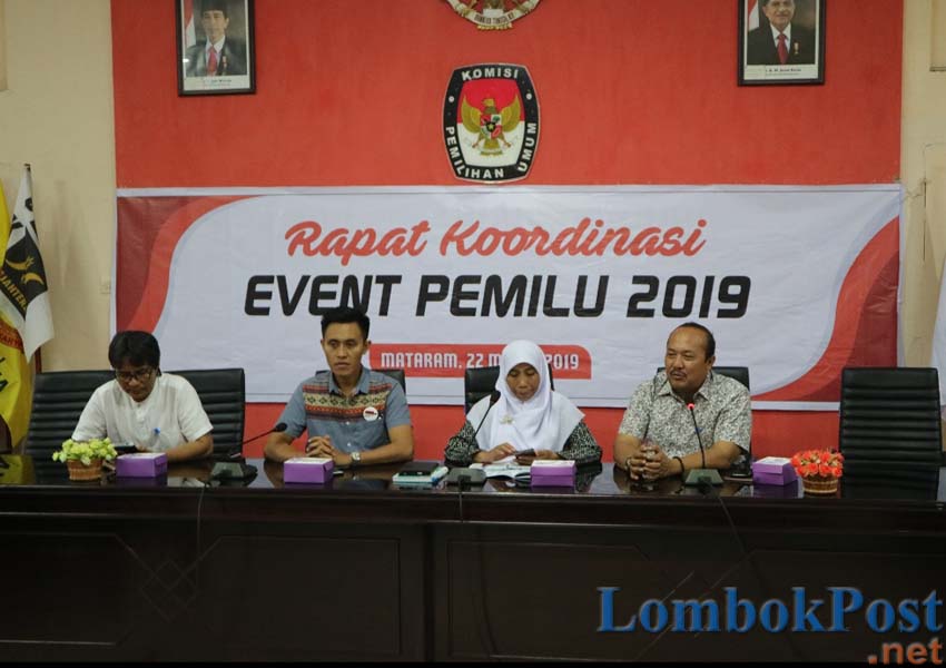 RAKOR: Suasana rapat koordinasi pemantapan tiga event yang akan digelar untuk meningkatkan partisipasi pemilih, kemarin.